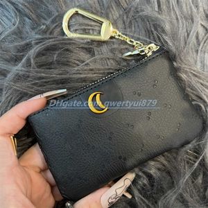 Titular de cartão de designer masculino feminino porta-cartões de couro preto mini carteiras carteira de tiro de moeda bolsa pequena de couro genuíno preto clássico qwertyui879