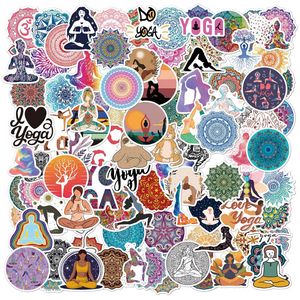 50pcs Vintage Yoga Çıkartmaları ve Mandala Çiçek Graffiti Sticker Çocuk Oyuncak Kaykay Araba Motosiklet Bisiklet Sticker Çıkarmaları Toptan