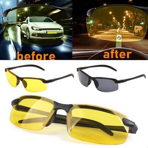 Солнцезащитные очки ночное зрение Men Antiglare Goggle Goggle Поларизованный водитель UV400 День 230707