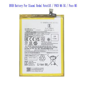 1x 新しい高品質 5000mAh BN5H バッテリー Xiaomi Redmi Note11E / POCO M4 5G / Poco M5 バッテリー用