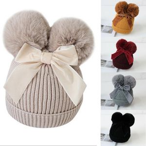 Hüte Schöne Kleinkind Kinder Mädchen Junge Baby Kleinkind Winter Warme Häkelarbeit Strickmütze Beanie Cap