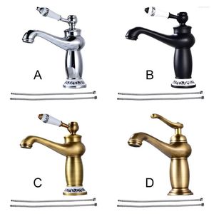 Bathroom Sink Faucets Copper Ceramic Basin Faucet Electroplated Anti-rust Threaded Smooth Kitchen Tap Hardware Hydrant