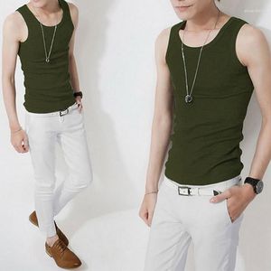 Men's Tank Tops 2023 Men Running Modal Full Stretch Racing Sports Vest Fitness Cool Summer Top Gym Slim Casual Undershirt Male