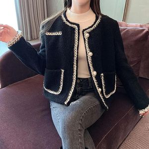 Women's Fur Women Overcoat Imitation Lamb Cashmere Coat 2023 Autumn Winter Leather Integrated Short Jacket Lady Comfortable Top