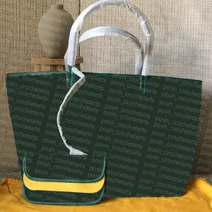 Bolsas femininas estilo moderno com tiras de couro genuíno revestidas em lona