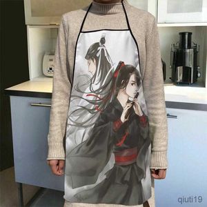 Kitchen Apron Custom Kitchen Apron Dinner Cooking Apron Adult Baking Accessories Waterproof Fabric Printed Cleaning Tools R230710