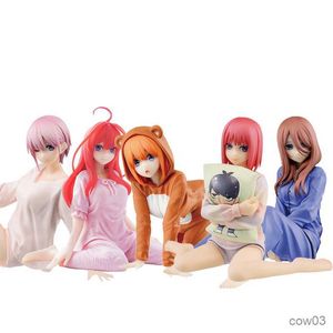 Action Toy Figures 11-22CM Anime Figure The Quintessential Quintuplets Yotsuba Pijamas Model Dolls Toy Gift Collect R230710