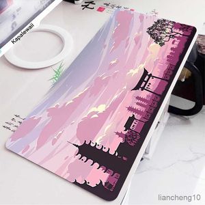 Mauspads Handgelenk Pink Space Mousepad Gamer Computer Tastatur Teppich GMK Laptop Schreibtischunterlage XXL Niedliches großes Mauspad 900x400 Mauspad R230710