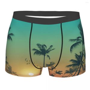 Underpants Underwear Men Boxers Summer Tropical Palm Trees Sexy Boxer Male Panties Boxershorts Homme