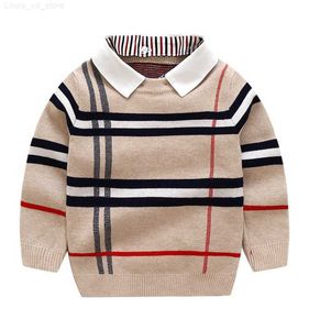 Cardigan Camicia Autunno Inverno Cappotto di marca Giacca per bambini Toddle Baby Boy Maglione Abbigliamento per ragazzi L230710