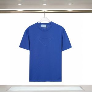 Sommer-Essentialshirt-Herren-T-Shirt. Dreidimensional strukturierter 3D-Blumenstoff für Komfort und Atmungsaktivität. Schwarz, Weiß, Blau, 6 Größen, S, M, L, XXXL. Lässiges Herren-Designerhemd