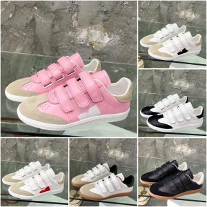 AMI Shoes Designer Runway Shoes Isabel Paris Marant Sneakers Beth Grip-strap Leather Low-top Beth Logo Leather Sneakers Fashion Designer Isabel Trainers