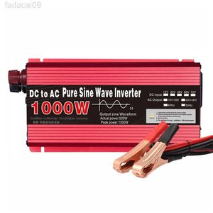 Car Jump Starter Onda sinusoidale pura DC 12v A AC 220V 1000W Convertitore portatile Power Bank Inverter solare HKD230710