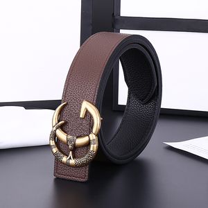 Designer Belt Luxury Belts for Men and Women classic style Wide choice of coloured belt buckles 3.8cm Cowhide material