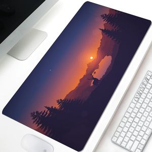 Mouse Pad Gamer Custom XXL Large Home Desk Mats MousePads Firewatch Office Carpet Antiderrapante Soft Gamer Mouse Pad