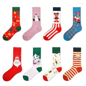 Women Socks Autumn And Winter Design Christmas Snowman For The Elderly In Tube Women's Tide