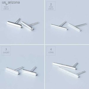 Modian 925 Sterling Silver 4 Style Simple Sticks Ушные шпильки для женщин подарок подарки.