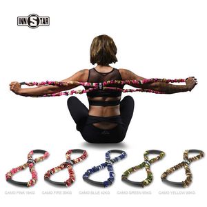 Widerstandsbänder INNSTAR Figur 8 Widerstandsband Yoga-Übung Elastische Bänder Gummischlauch-Expander für Heim-Fitness-Workout Bodybuilding Rückenformung HKD230710