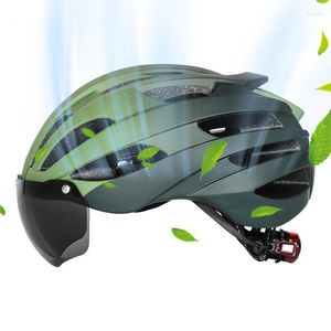 Motorradhelme Brillenfahrrad Fahrrad Radfahren Ultraleicher Straßenradhelm Abnehmbares Sonnenvisor Mountain für Erwachsene Teenager Teenager