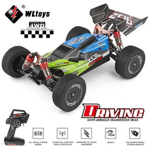 Diecast Model WLtoys 144001 A959 959B 2 4G Racing RC Bil 70KM H 4WD Elektrisk High Speed Off Road Drift Fjärrkontroll Leksaker för barn 230710