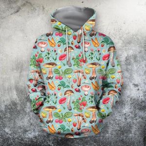 Męskie bluzy z kapturem Grzyb Hipple Trippy Tatuaż Kolorowy dres Druk 3D Mężczyźni/kobiety Streetwear Casual Zabawna kurtka 2