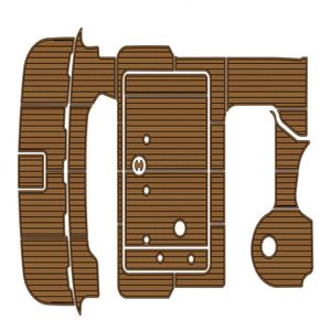 1998-1999 Sea Ray Sundancer 400 Swim Platform Cockpit Pad Boat EVA Teak Floor Backing Self Adhesive SeaDek Gatorstep Style Pads