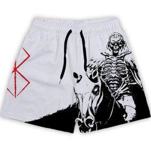 Men's Shorts Anime Berserk Shorts Fashion Casual GYM Shorts for Summer Mesh Breathable Men Women Basketball Running Quick Drying Short Pants 230710