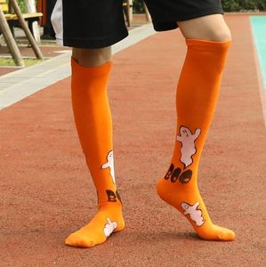 Kadın Socks Sports Pamuk Çorapları 2023 Cadılar Bayramı Kabak İskeleti Baskı Unisex Erkekler Kadın Toptan