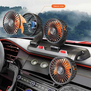 Elektrikli fan 5v/12V/24V kafa araba soğutma fanları hızlandırıyor araba hava sirkülatörü fanı düşük gürültü 360 araba kamyonu için dönebilir van SUV RV atv tekne