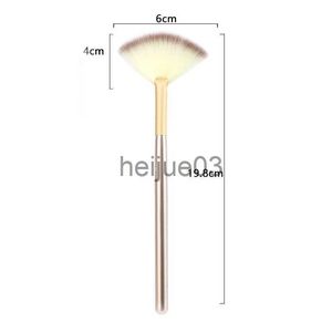 Makeup Brushes 5pcs Fan Brushes Facial Brushes Soft Makeup Brush Cosmetic Applicator Tools Wooden Handle and Soft Fiber for Glycolic Peel Mask x0710