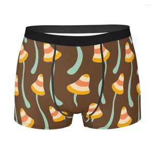 Underpants Stripe Mushroom Delicious Food Homme Panties Male Underwear Comfortable Shorts Boxer Briefs