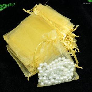 Jewelry Pouches Wholesale 7x9cm Packaging Organza Bags 1000pcs Mini Sheer Tulle Christmas Wedding Favor Gift Custom