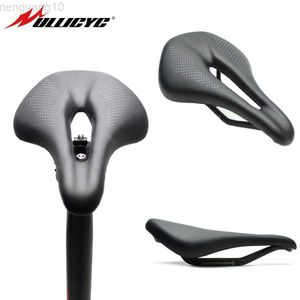 Fahrradsättel ULLICYC Carbon Fahrradsattel MTB Mountainbike Sitz Radfahren Leder Sattel Hohles Sitzkissen Rennrad Sitz Bicicleta ZD860 HKD230710