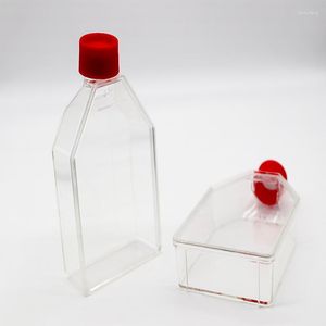 25cm2 75cm2 175cm2 Plastik Hücre Kültürü Şişe Şeffaf Laboratuvar Malzemeleri Filtre Kapağı