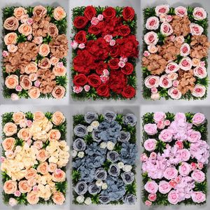 Декоративные цветы 40x60 см. Искусственная шелковая роза цветочная стена розовая свадьба праздничная вечеринка праздничный праздник на открытом воздухе