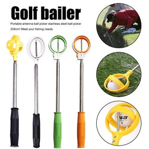 Andra golfprodukter 8 sektioner Golfbollplockare Golfbollsretriever Teleskopisk retriever Pick Up Grabber Claw Sucker Verktyg för vattengolf Present 230707