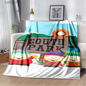 Coperte Southpark Cute Cartoon Coperte Velluto invernale Multifunzione Coperta ultra morbida per letto Copriletti per auto T230710