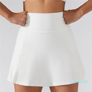 Roupas de verão Yoga Slim Yoga Shorts Saias curtas Mini saias ultra curtas Ginásio Exercício Corrida Fitness Tênis Anti-Light Sports Saias