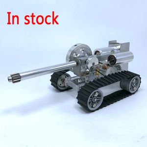 Diecast Model Stirling Engine Tank Thermal Energy Car Miniature Generator Steam Toys Science Teaching Aids 230710