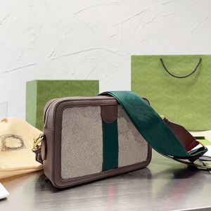 Moda Crossbody Bags Erkek ve Kadın Tasarımcı Messenger çanta fermuar kamera cüzdanları yeni lüks tuval küçük omuz çantası