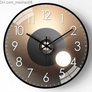 Wall Clocks 30CM Large Quiet Quartz Wall Clock Nordic Fashion Black Border Timing Orange Hanging Clock Kitchen Bathroom Decoration Machinery Z230710