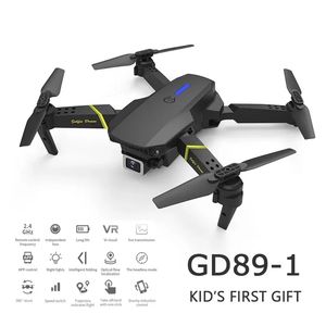Globale Drohne 4K-Kamera, Mini-Fahrzeug, WLAN, Fpv, faltbar, professioneller RC-Hubschrauber, Selfie-Drohnen, Spielzeug für Kinder, Batterie, GD89-1, Fotografie-Drohnen, Videosender E88