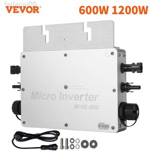 Araba Atlama Başlangıç ​​Gücü Vevor 600W 1200W Güneş Izgara Tie Micro Inverter MPPT DC 2250V - AC 220V110V Su Geçirmez IP65 Ev Aletleri HKD230710