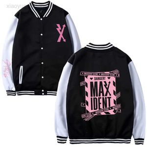 Мужские куртки Kpop stray Kids Maxident Jacket Tops Корейская модная пара Скорошний костюм Осень Зимняя Бейсбольная Униформа Университета Университета HKD230710