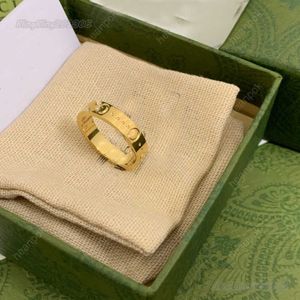 Mode Gold Band Ringe Herren Designer Ring G Schmuck Luxurys Silber Hochzeit Liebe Ringe für Frauen Größe 5 9 10 11 mit Box Neu