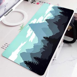 Mouse Pads Wrist Mouse Pad Gamer Large Computer XXL keyboard pad 900x400 MousePads Deep Forest Anime Soft Laptop Carpet Gamer Pad R230710