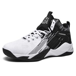Men Basketball Shoes Sports Trainers High Top Sneakers White Black Red Size 36-48