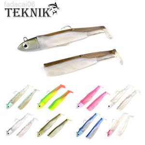 Baits Lures TEKNIK Black Minnow Jig Head Fishing Lure Bait Soft Pike Lure Bass Fishing Shad Soft Bait Boat Code Black Minnow Fishing HKD230710