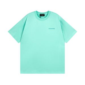 BLCG LENCIA 2023 Summer New 250g 100% Cotton T-shirt Men High Quality Print Color Sleeve Drop Tshirts Oversize Tops 2023163