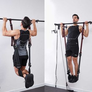 Motståndsband Justerbara Pull-Up Assist Band System för hemmagym Kärnstyrketräning Chin Up Motståndsband Förbättra vikt Elastiskt rep HKD230710